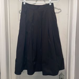 White House Black Market Black Long Skirt